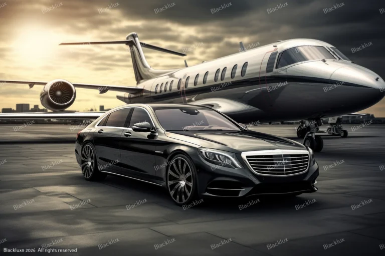 Luxury chauffeur service and private jet transfer at Milan Malpensa MXP
